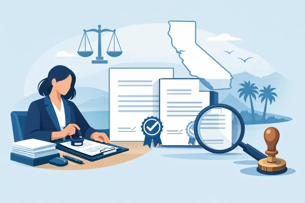 Can a Notary Certify Copies in California?