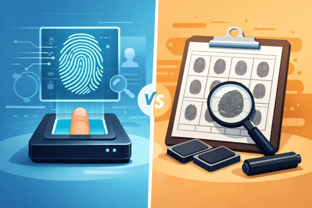 Live Scan vs Fingerprint Card: Which to Use?